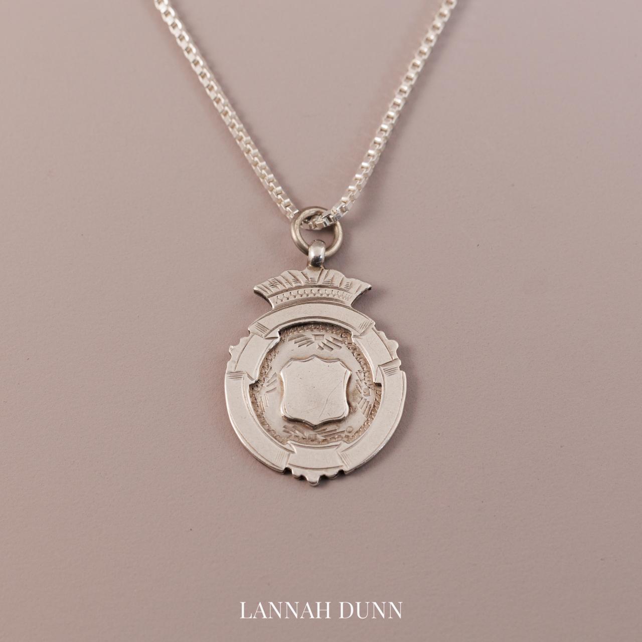 Sterling silver antique medallion