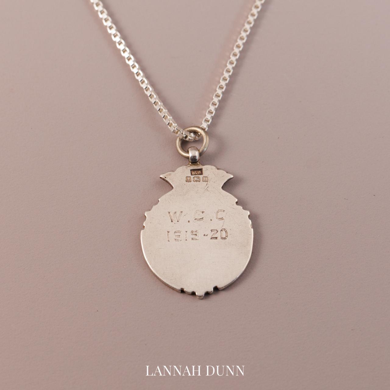 Sterling silver antique medallion