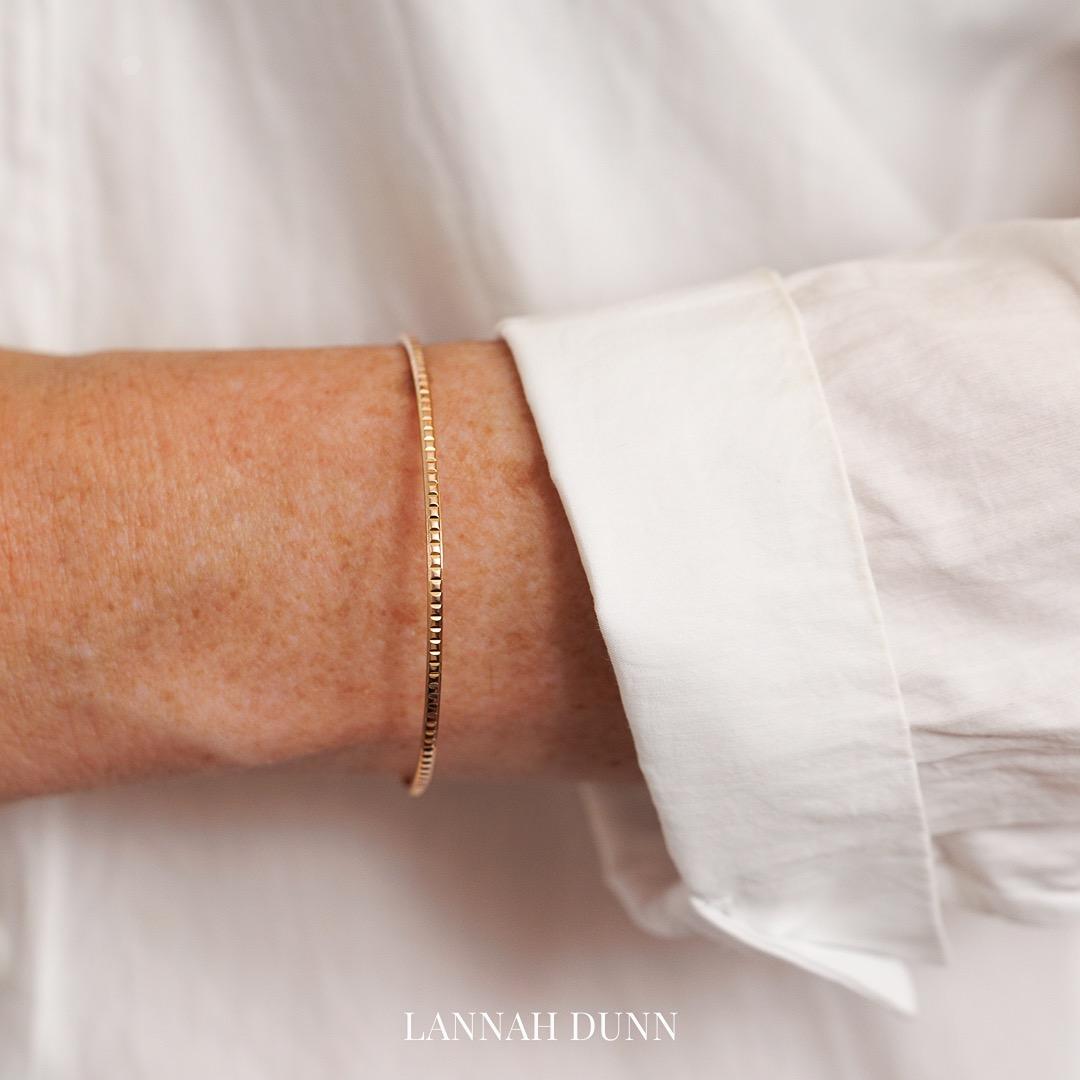 LD sparkle bangle, rose gold