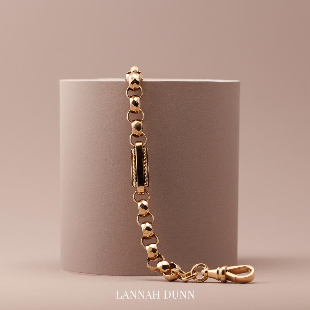 Antique fancy link bracelet