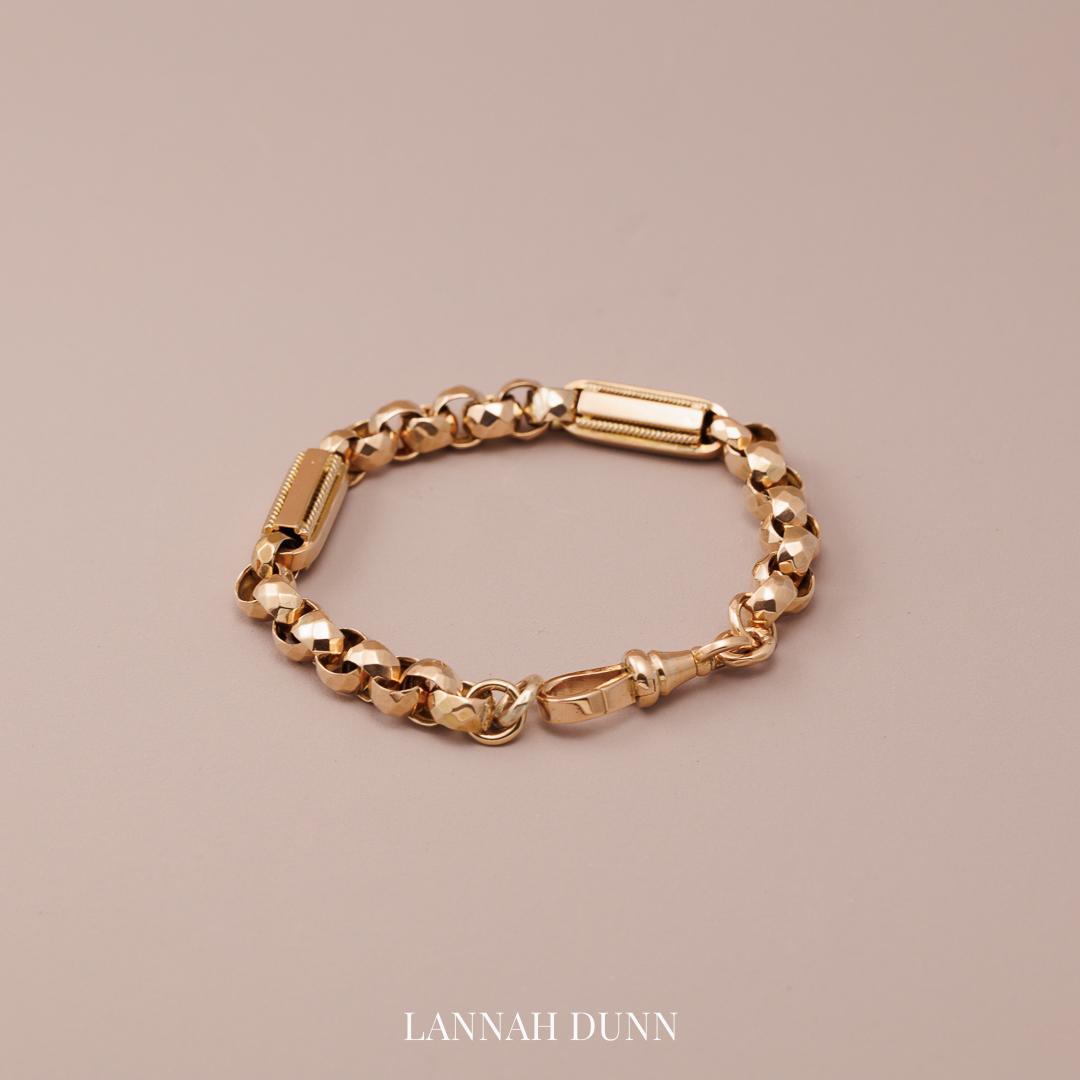 Antique fancy link bracelet
