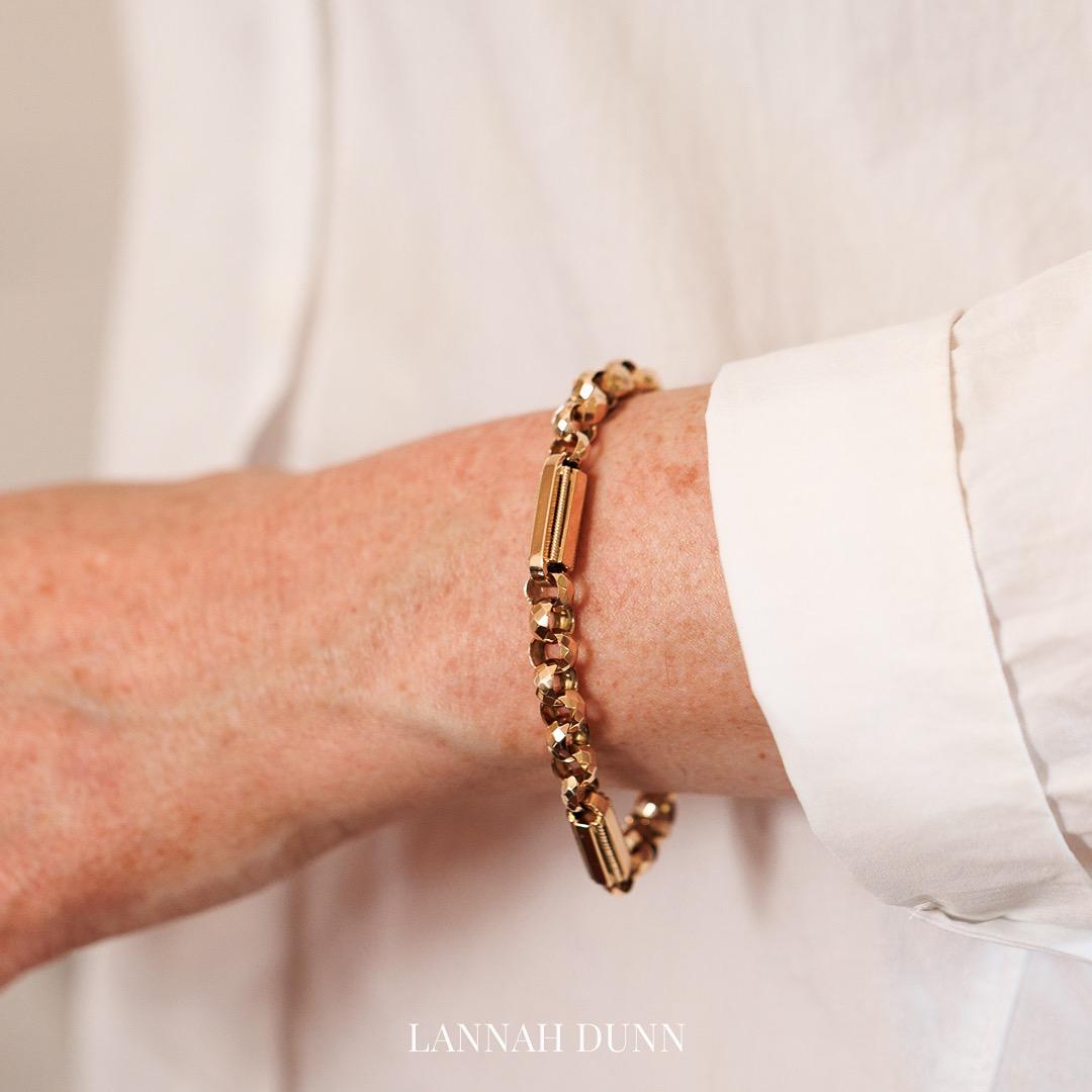Antique fancy link bracelet