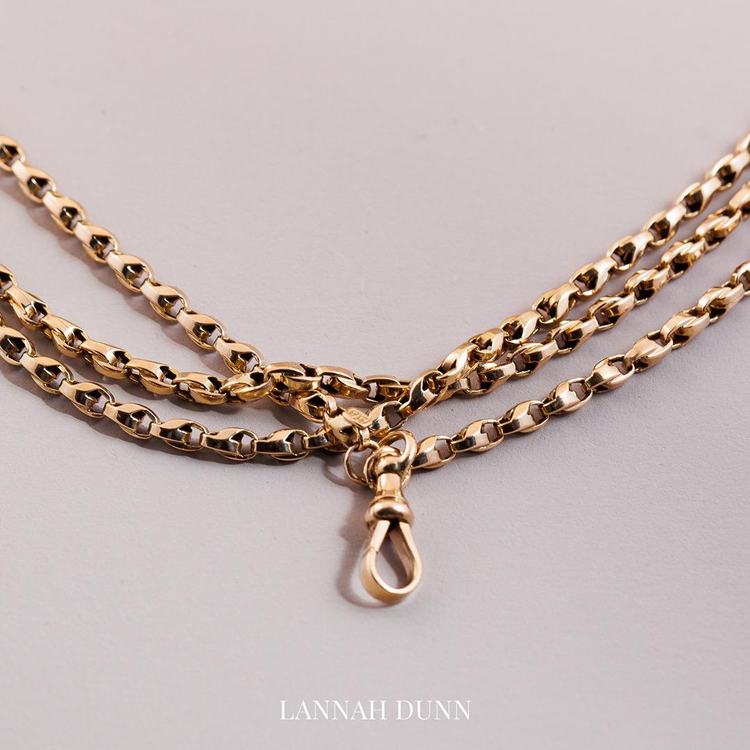 Antique English guard chain