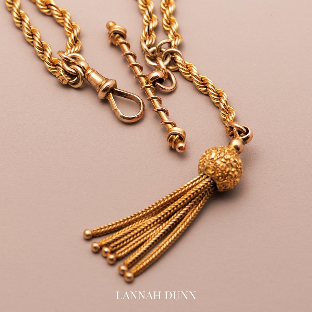 Antique English Tassel chain