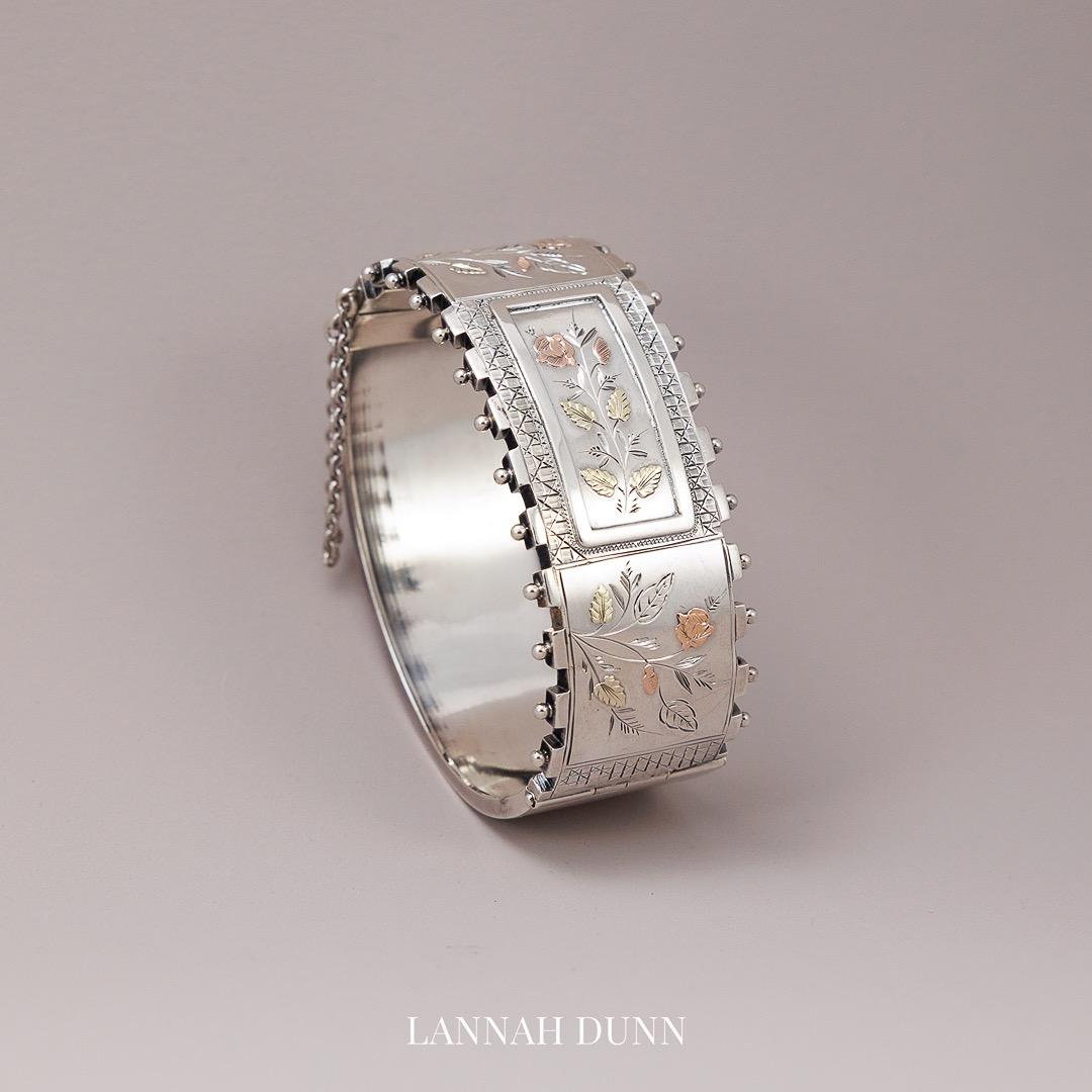 Victorian silver bangle