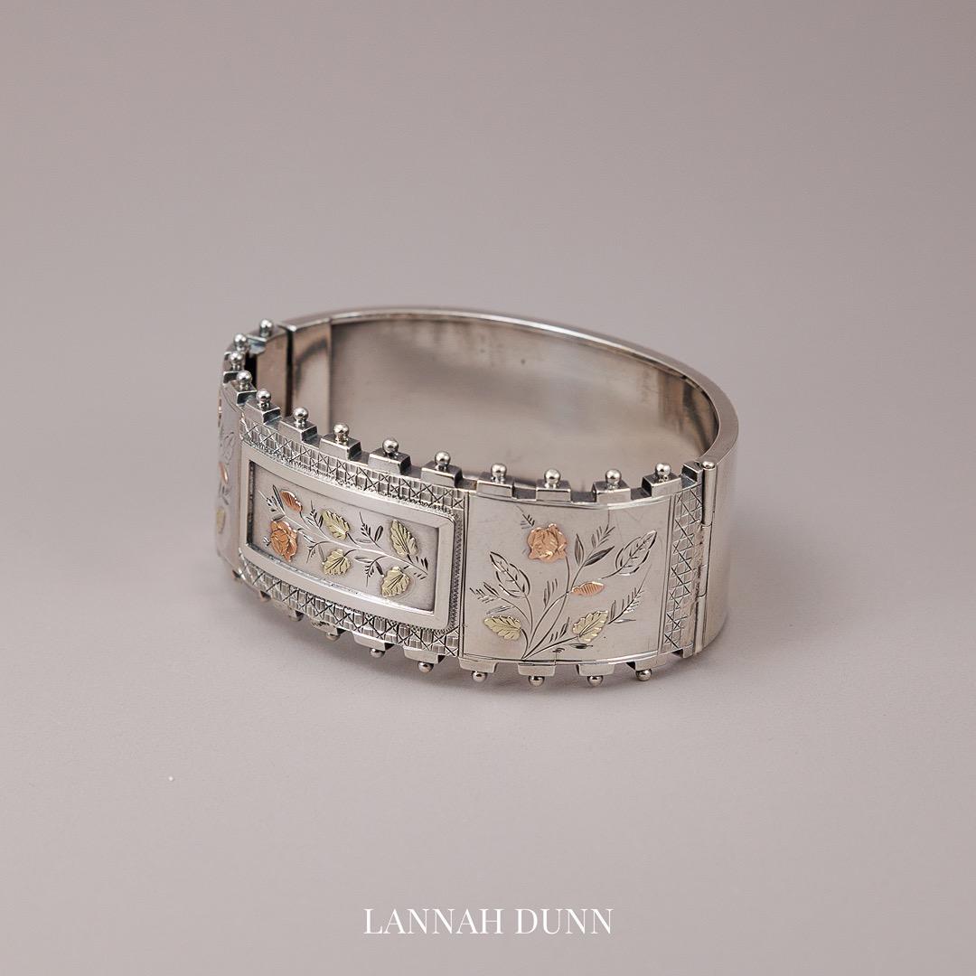 Victorian silver bangle