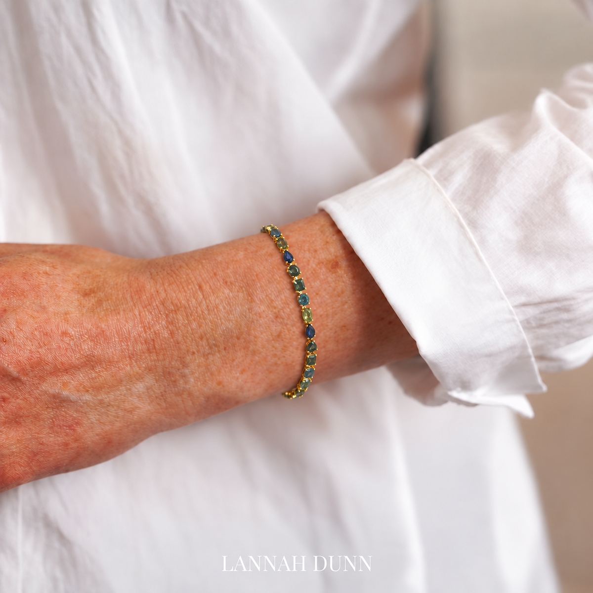 Australian Sapphire gem tennis bracelet