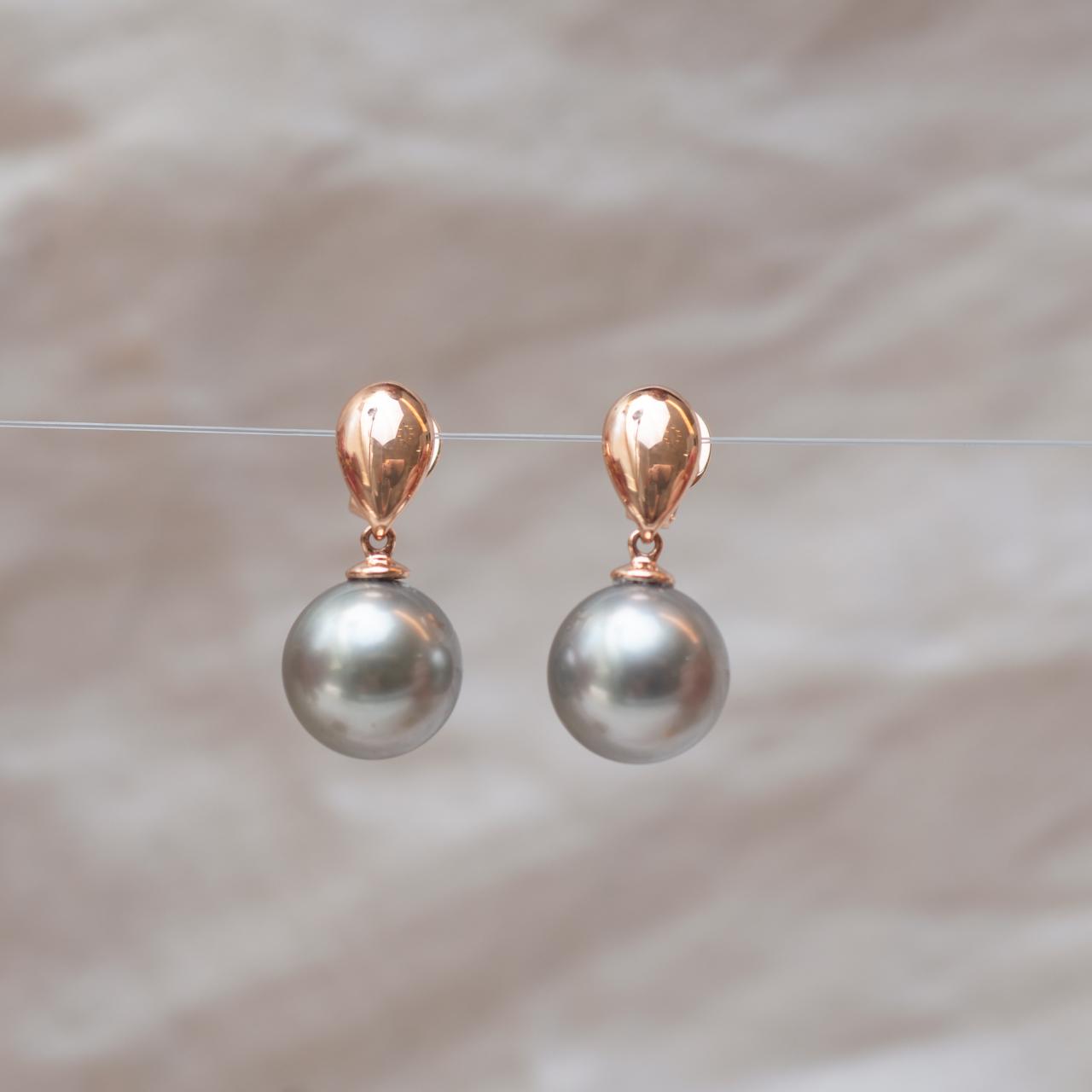 The LD Teardrop Tahitian Pearl,  rose gold