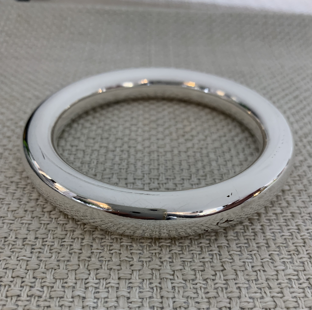 Sterling silver chunky tube in 12mm