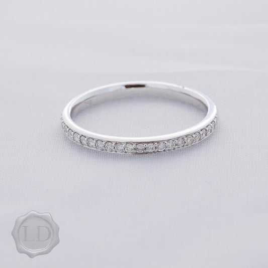 LD Classic diamond wedding ring in grain set white gold LD Classic diamond wedding ring in grain set white gold