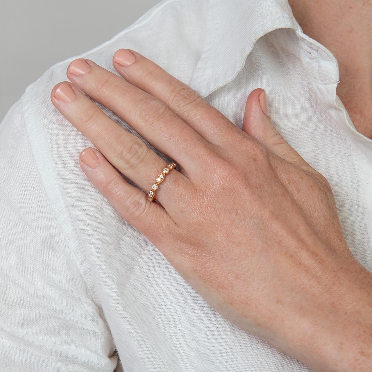 LD 10th Anniversary continuum wedding ring, Rose Gold