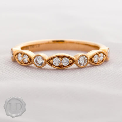 LD 10th Anniversary continuum wedding ring, Rose Gold