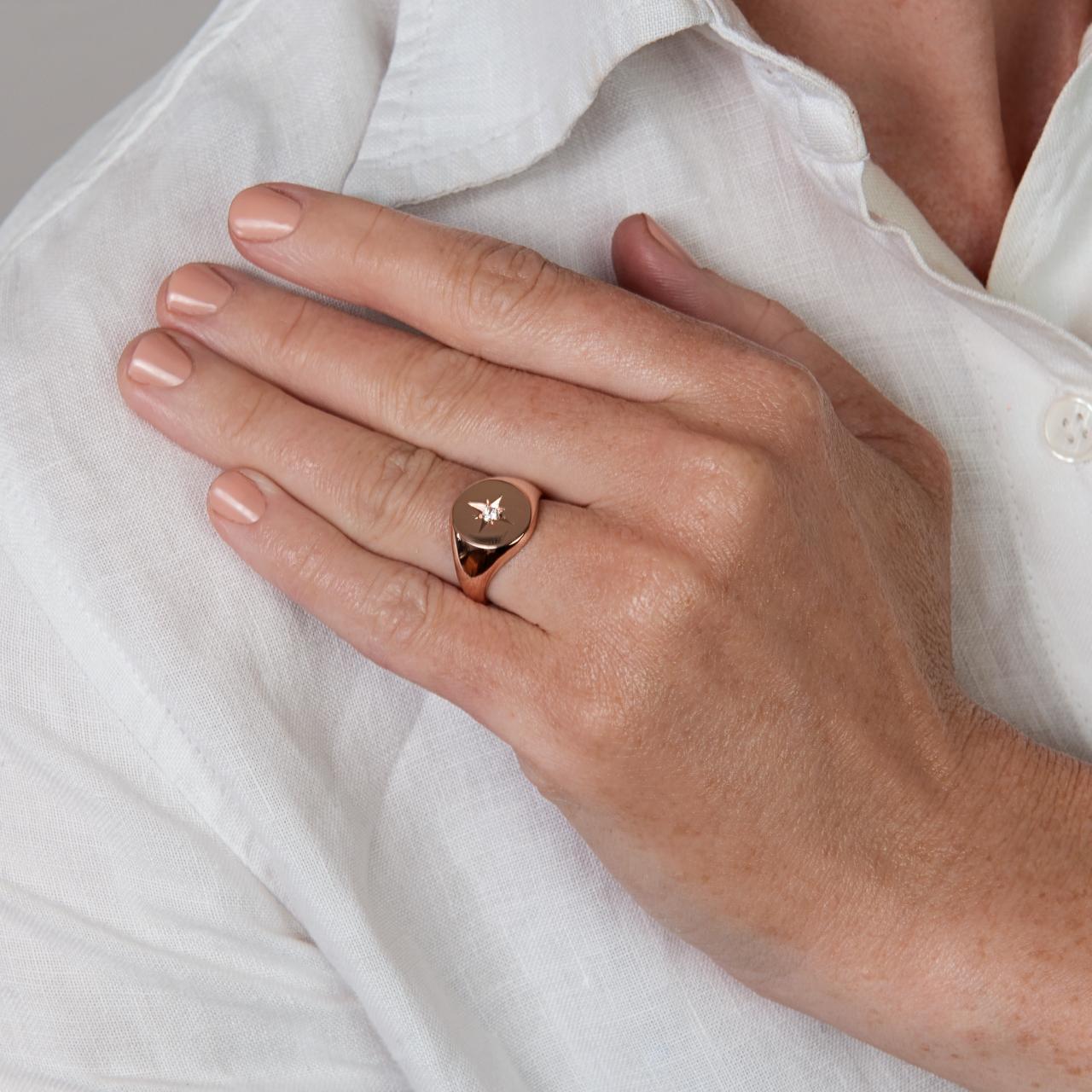 LD Signature Star Monogram Ring