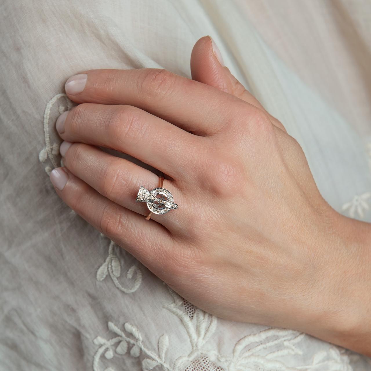 Art Deco Antique Diamond Cocktail Ring