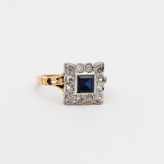 Art Deco Antique Sapphire Diamond Ring Art Deco Antique Sapphire Diamond Ring