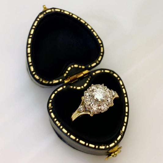 Vintage diamond daisy cluster ring Vintage diamond daisy cluster ring