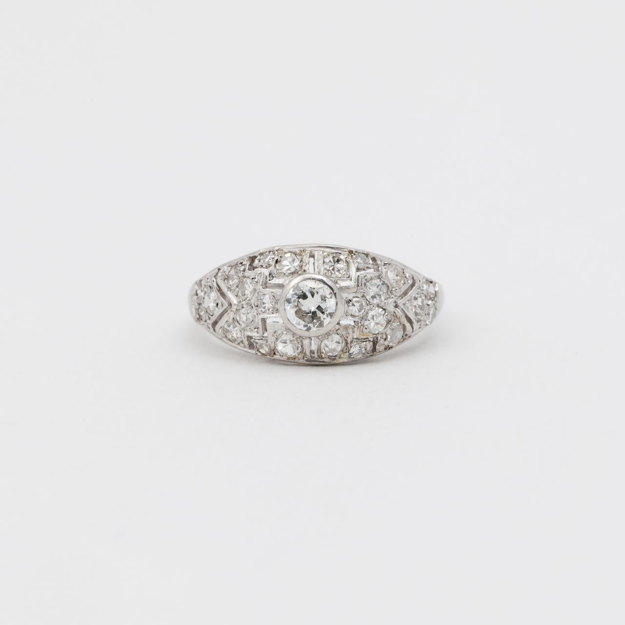 French Art Deco Diamond ring