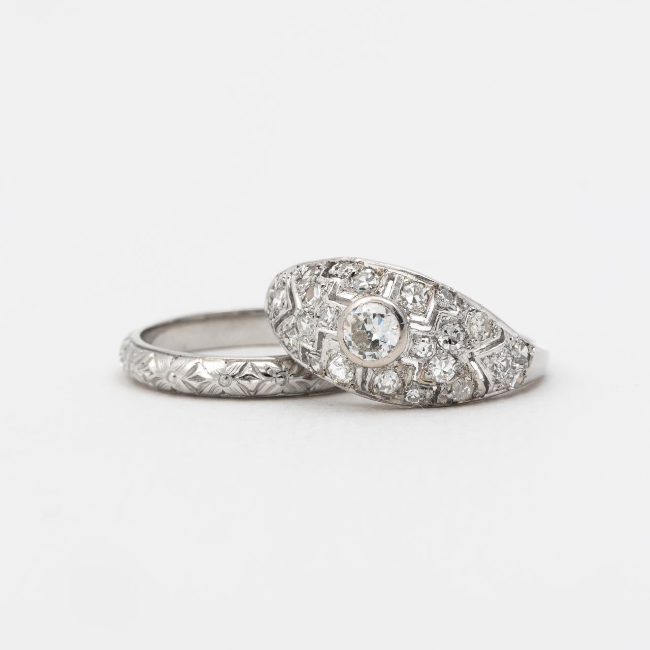 French Art Deco Diamond ring