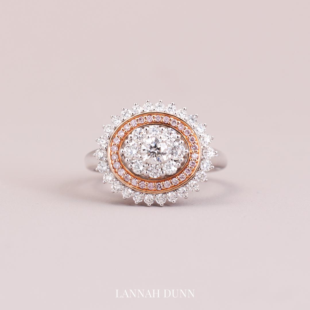 Starburst of Australian Pink Diamonds