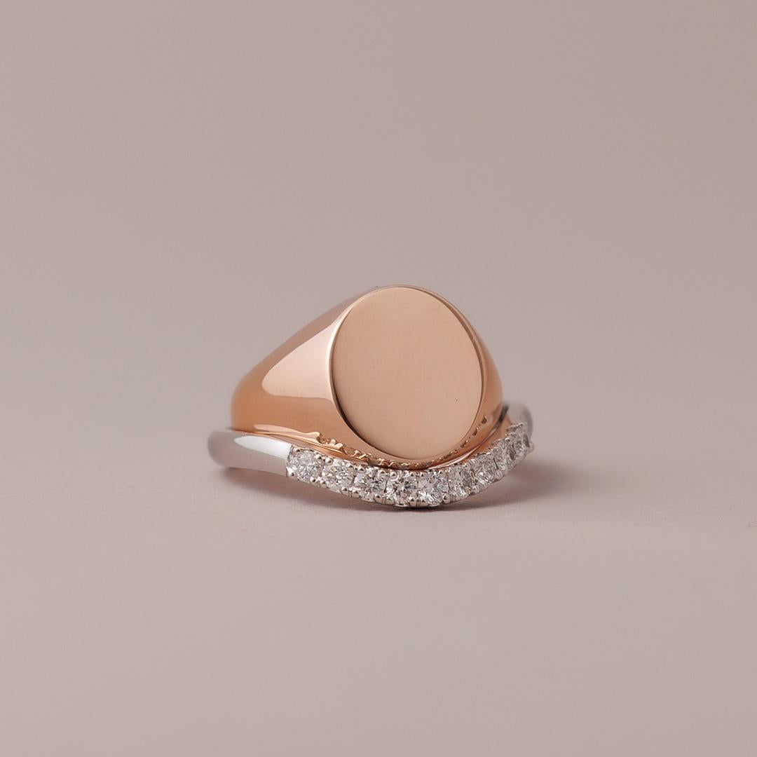 LD Petit Classic Diamond Huggie ring white gold
