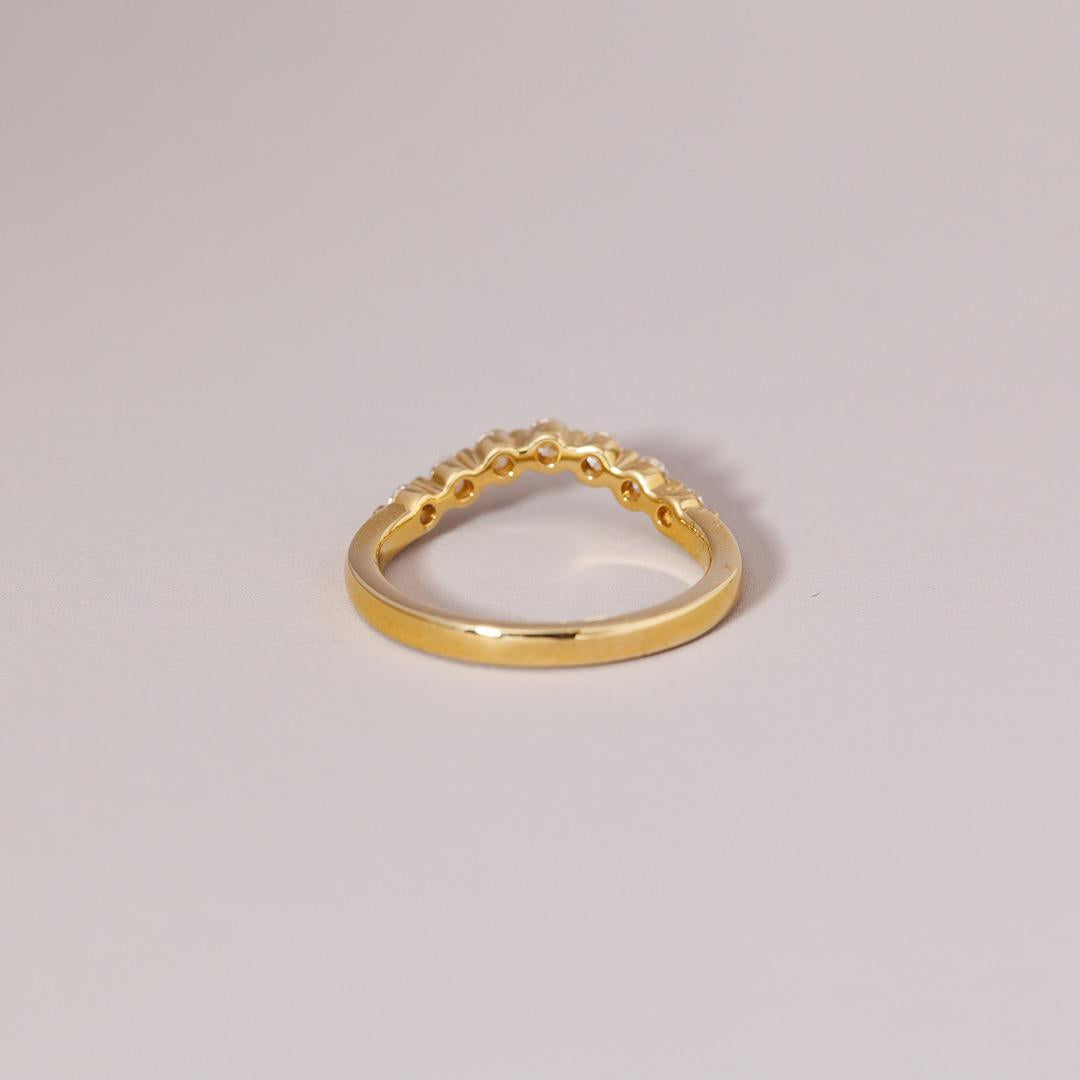 LD Lunar diamond huggie, 18ct gold