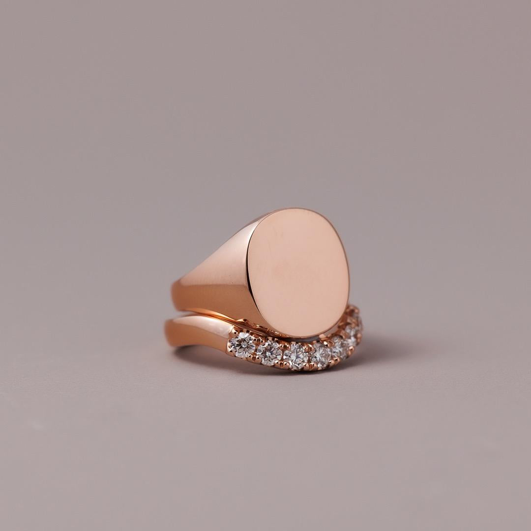LD Classic Monogram ring in rose gold