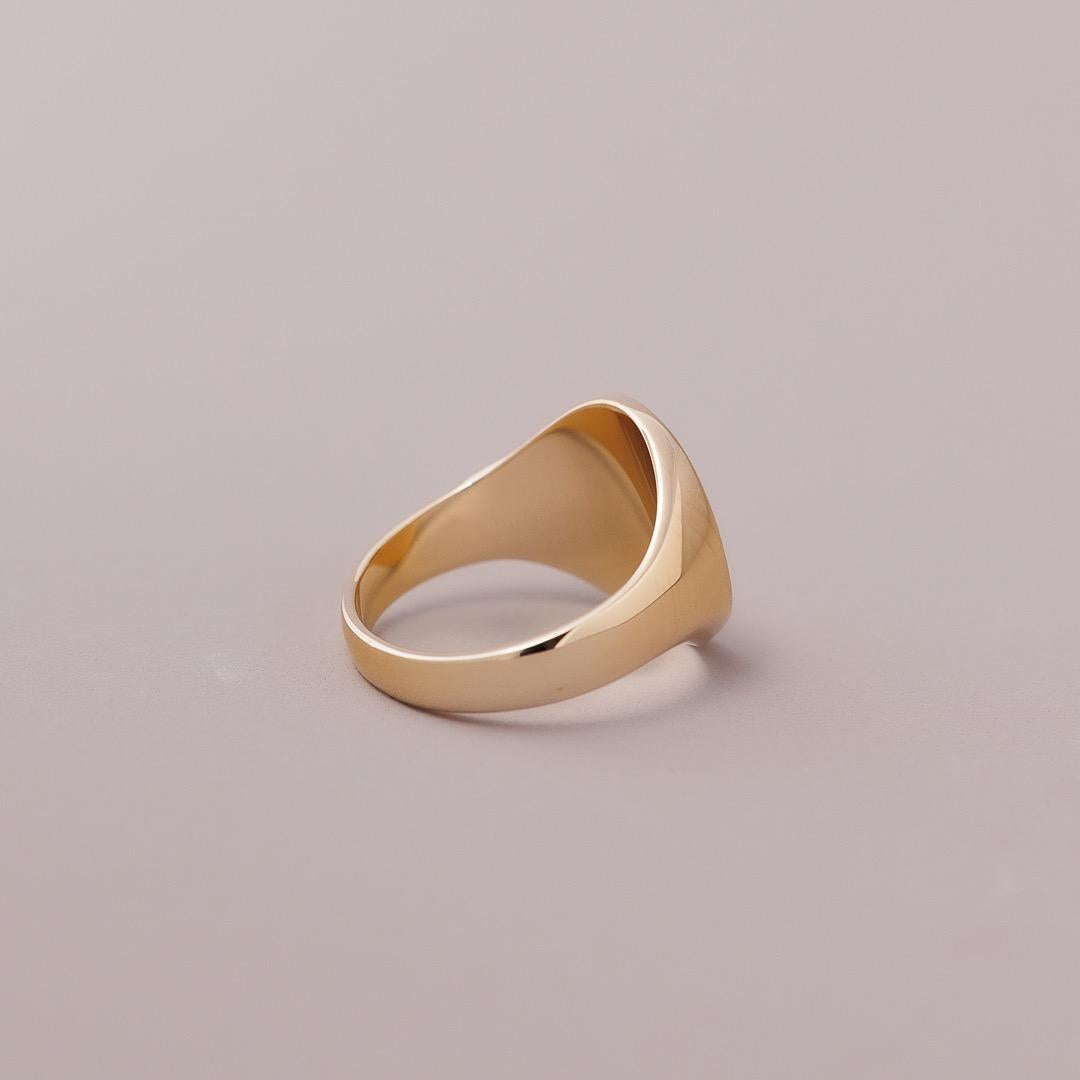 LD Classic monogram ring in yellow gold