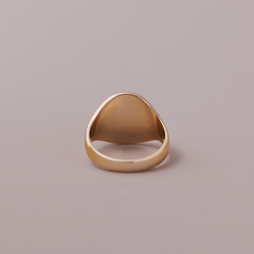 LD Classic monogram ring in yellow gold