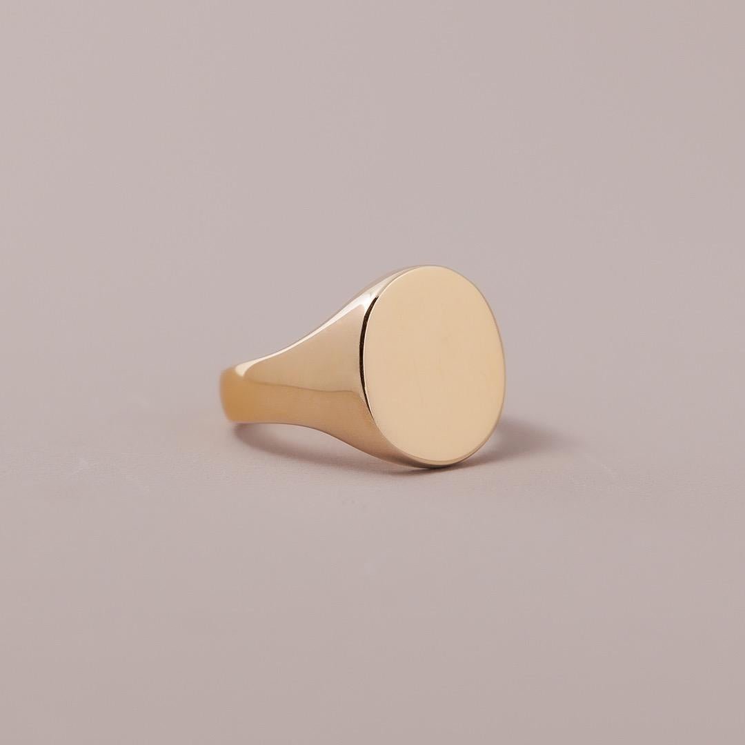 LD Classic monogram ring in yellow gold
