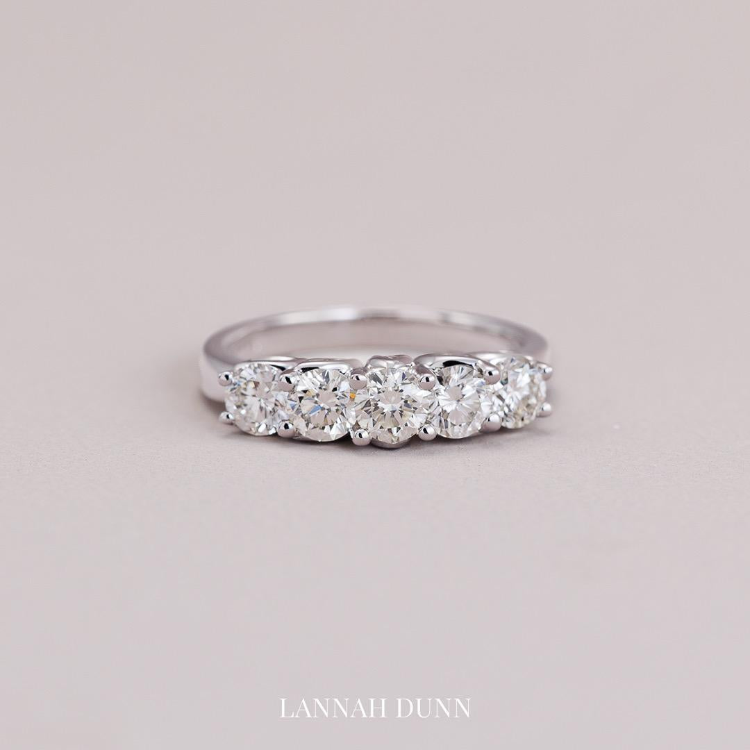 Five-stone LD tulip engagement ring