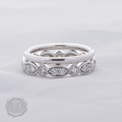 LD Classic band, White Gold narrow