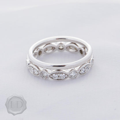 LD Classic band, White Gold narrow