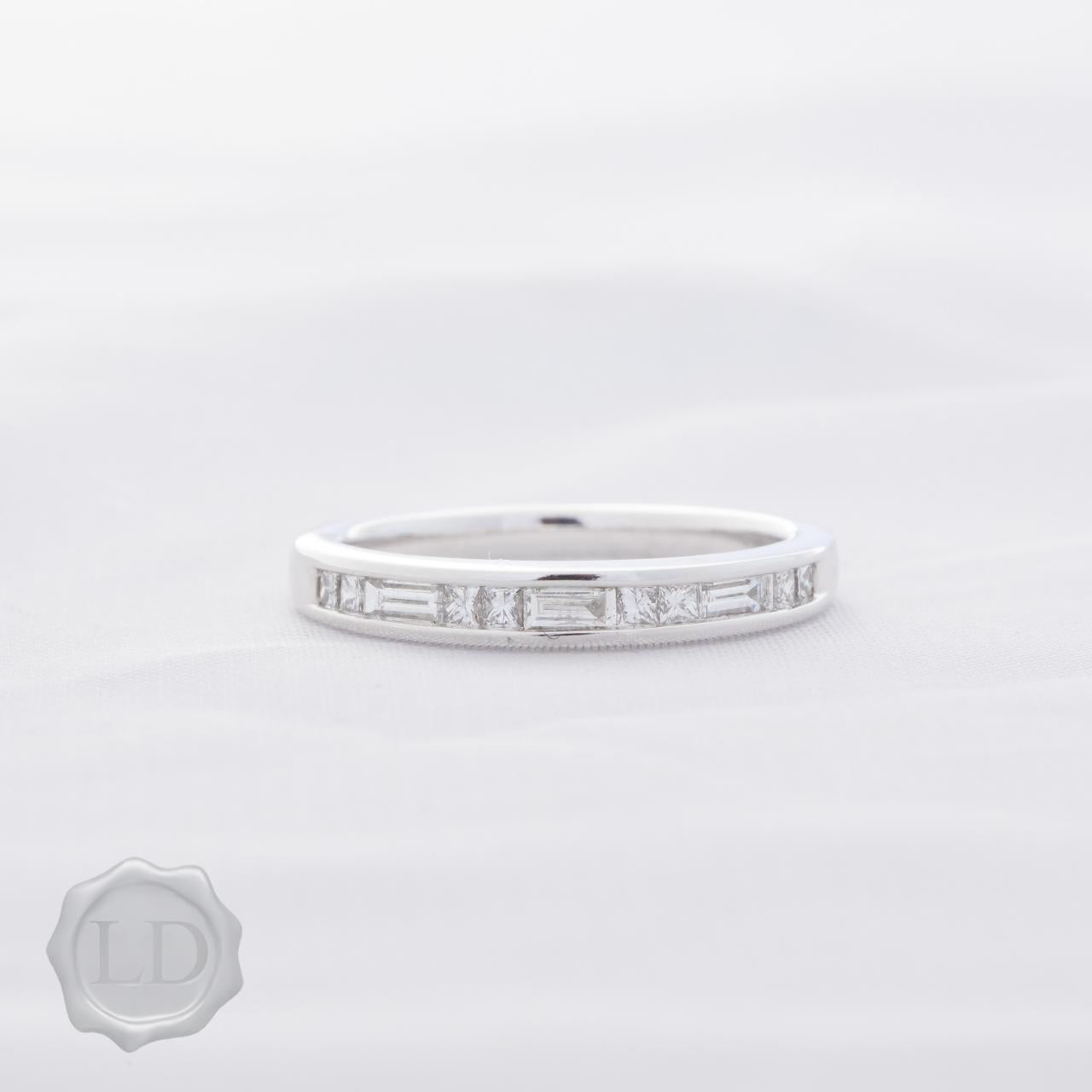 LD Geometric Diamond wedding ring